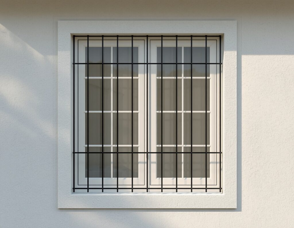 Fenstergitter Einbruchschutz an Hausfenster montiert