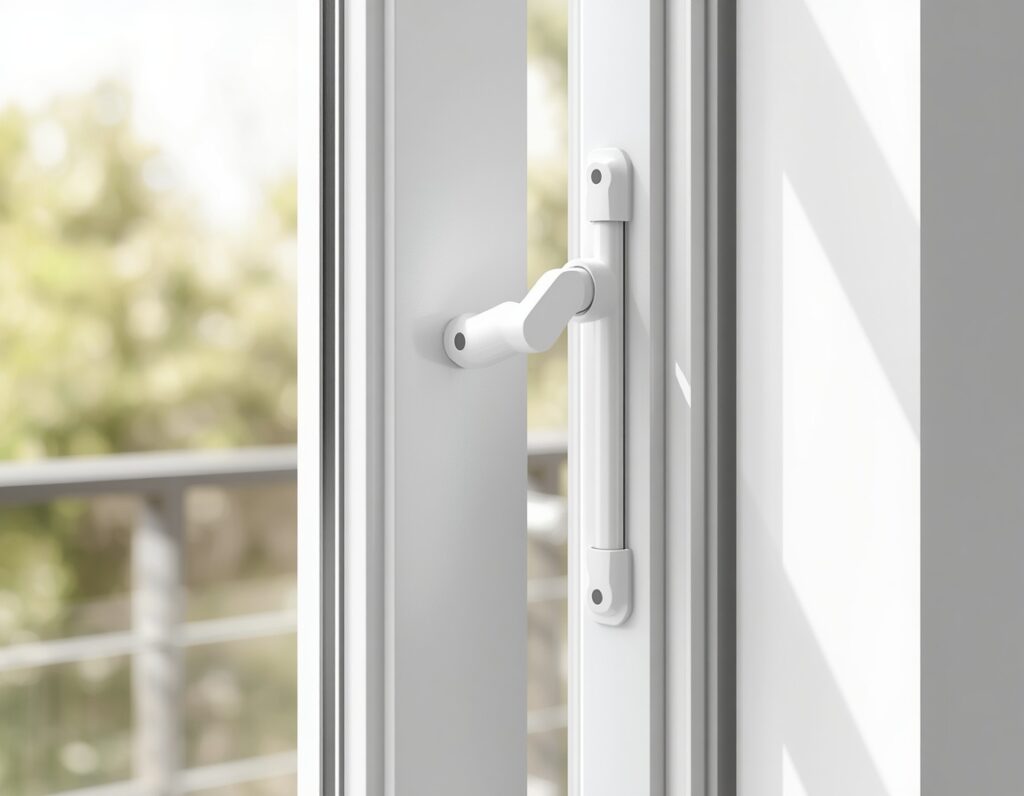 Kippfenster sichern mit Sicherheitsschloss in Kippstellung
