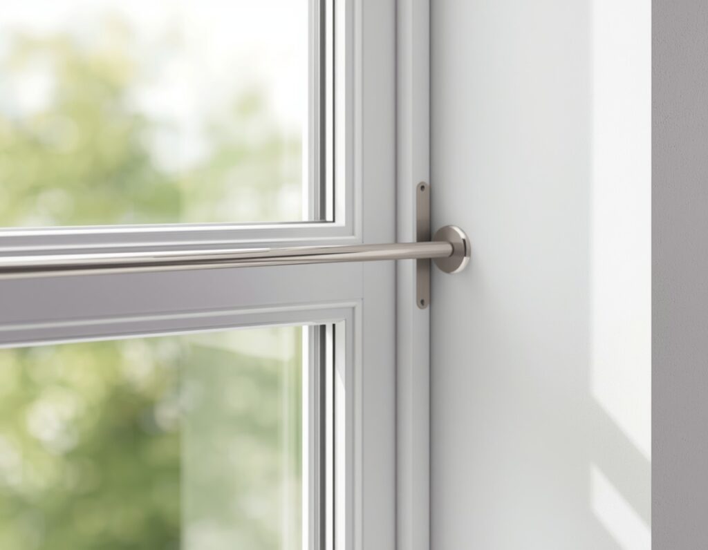 Sicherheitsstange am Fenster als Einbruchschutz