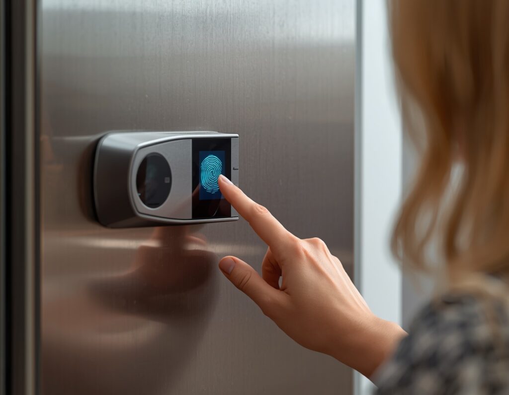 Tresor Fingerabdruck biometrisch