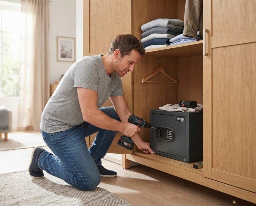 Tresor im Schrank befestigen